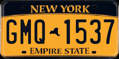 NY license plate GMQ1537