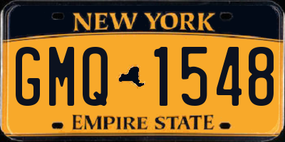 NY license plate GMQ1548