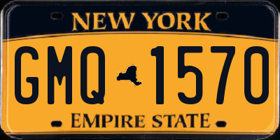 NY license plate GMQ1570