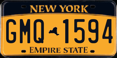 NY license plate GMQ1594
