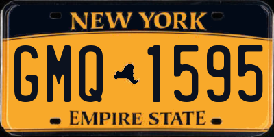 NY license plate GMQ1595