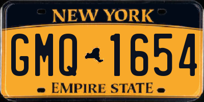 NY license plate GMQ1654
