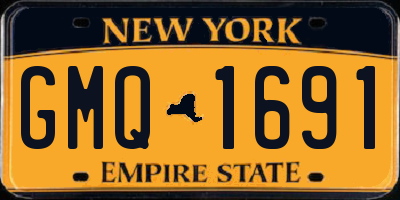NY license plate GMQ1691