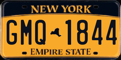 NY license plate GMQ1844