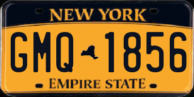 NY license plate GMQ1856