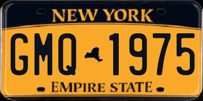 NY license plate GMQ1975