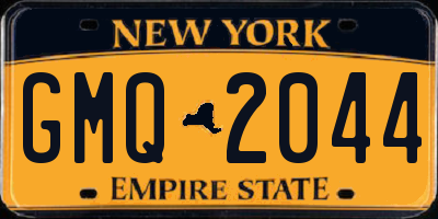 NY license plate GMQ2044