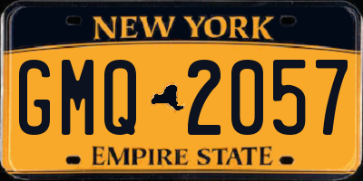 NY license plate GMQ2057