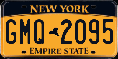 NY license plate GMQ2095