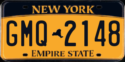 NY license plate GMQ2148