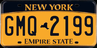 NY license plate GMQ2199