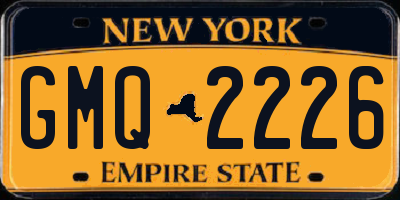 NY license plate GMQ2226