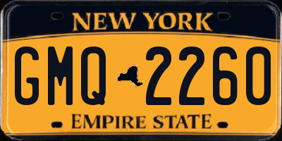 NY license plate GMQ2260