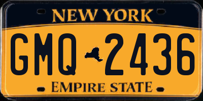 NY license plate GMQ2436