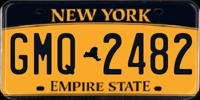NY license plate GMQ2482