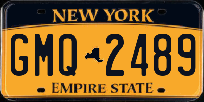 NY license plate GMQ2489