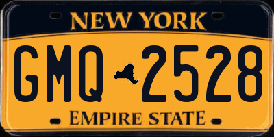 NY license plate GMQ2528