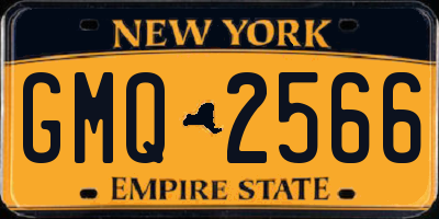 NY license plate GMQ2566