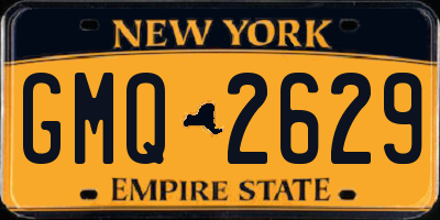 NY license plate GMQ2629