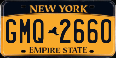 NY license plate GMQ2660