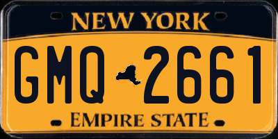 NY license plate GMQ2661