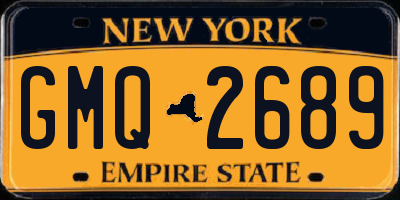 NY license plate GMQ2689