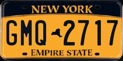 NY license plate GMQ2717
