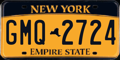 NY license plate GMQ2724