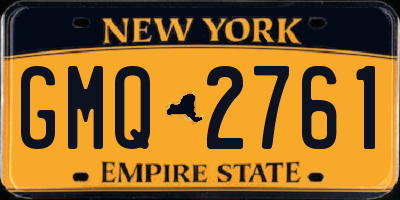 NY license plate GMQ2761