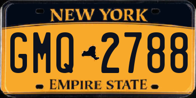 NY license plate GMQ2788