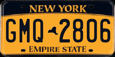 NY license plate GMQ2806