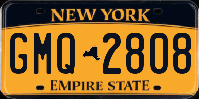 NY license plate GMQ2808