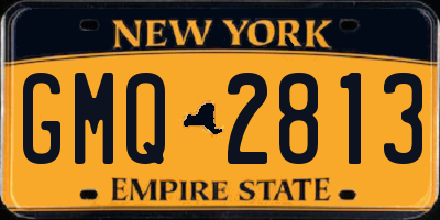 NY license plate GMQ2813