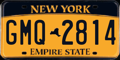 NY license plate GMQ2814