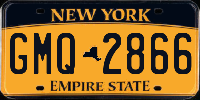 NY license plate GMQ2866