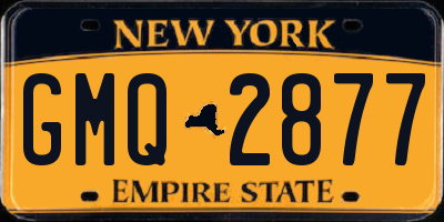 NY license plate GMQ2877
