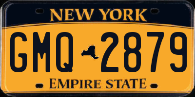 NY license plate GMQ2879