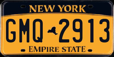 NY license plate GMQ2913