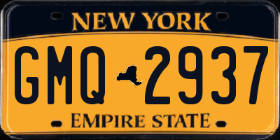 NY license plate GMQ2937