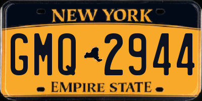 NY license plate GMQ2944