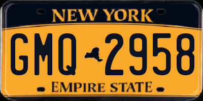 NY license plate GMQ2958