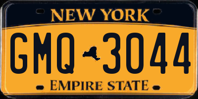 NY license plate GMQ3044