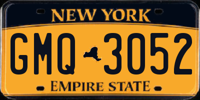 NY license plate GMQ3052