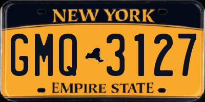 NY license plate GMQ3127