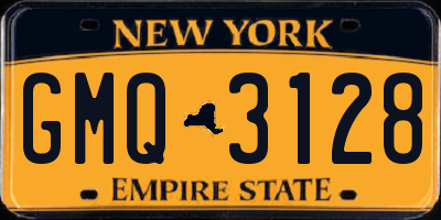 NY license plate GMQ3128
