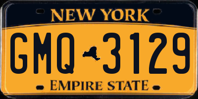 NY license plate GMQ3129