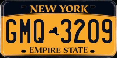 NY license plate GMQ3209