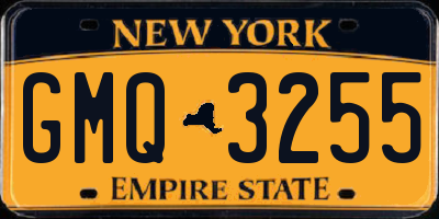 NY license plate GMQ3255