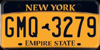 NY license plate GMQ3279
