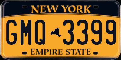 NY license plate GMQ3399